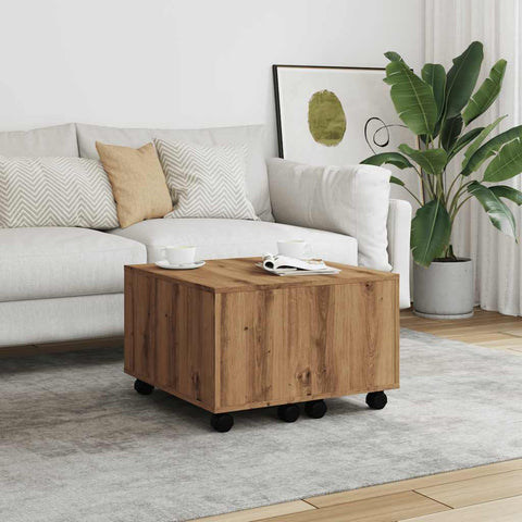 vidaXL Coffee Table Artisan Oak 60x60x38 cm Engineered Wood