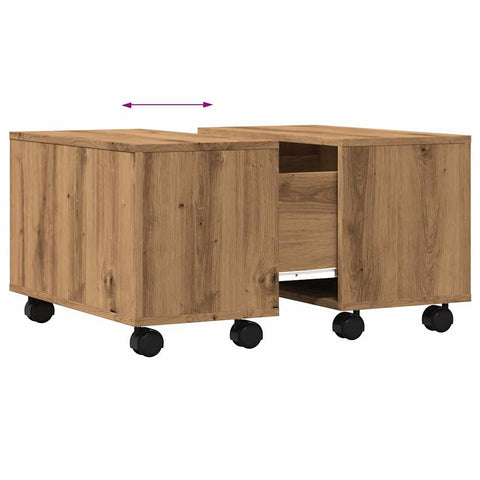 vidaXL Coffee Table Artisan Oak 60x60x38 cm Engineered Wood