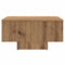 vidaXL Coffee Table Artisan Oak 60x60x31.5 cm Engineered Wood