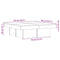 vidaXL Coffee Table Old Wood 90x90x28 cm Engineered Wood