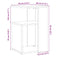 vidaXL Side Table Old Wood 50x30x50 cm Engineered Wood