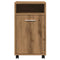 vidaXL Cabinet with Wheels Artisan Oak 33x38x60 cm Engineered Wood