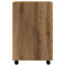 vidaXL Cabinet with Wheels Artisan Oak 33x38x60 cm Engineered Wood
