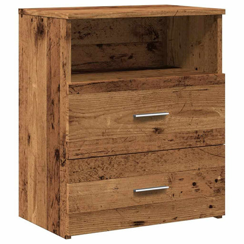 vidaXL Bedside Cabinets 2 pcs Old Wood 50x32x60cm Engineered Wood