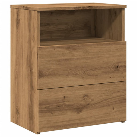 vidaXL Bedside Cabinet Artisan Oak 50x32x60cm Engineered Wood