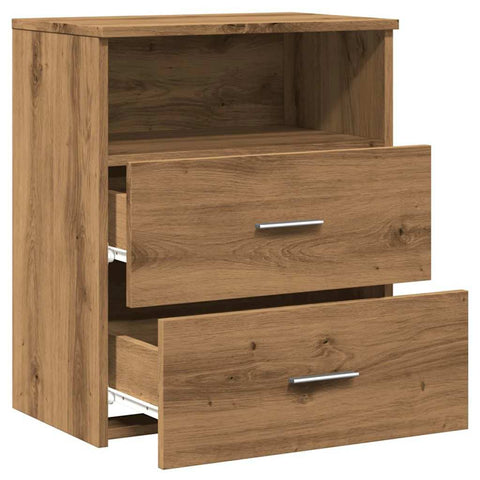 vidaXL Bedside Cabinets 2 pcs Artisan Oak 50x32x60cm Engineered Wood