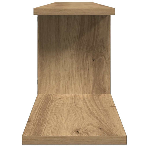 vidaXL Wall-Mounted TV Shelf Artisan Oak 125x18x23 cm Engineered Wood