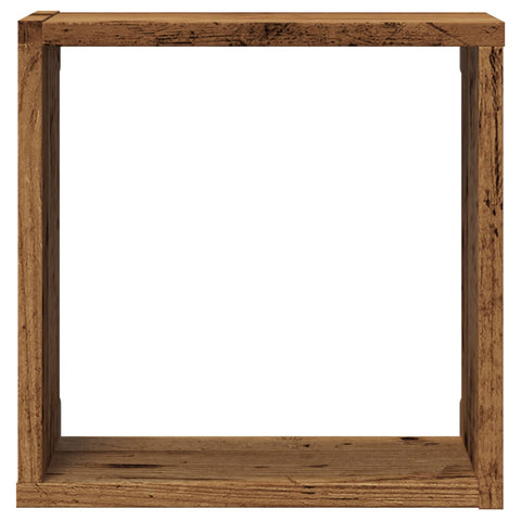 vidaXL Wall Cube Shelves 6 pcs Old Wood 30x15x30 cm Engineered Wood
