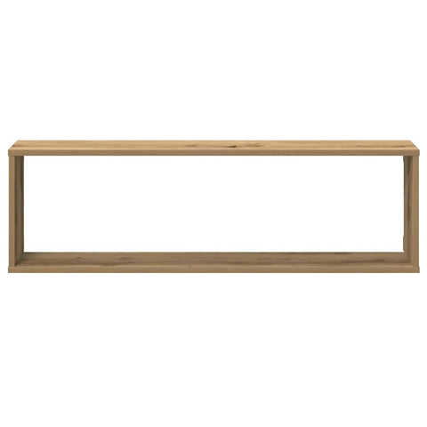 vidaXL Wall Cube Shelves 2 pcs Artisan Oak 100x15x30 cm Engineered Wood