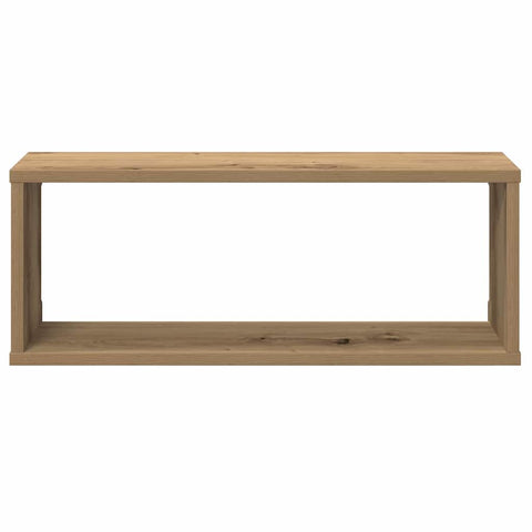 vidaXL Wall Cube Shelves 2 pcs Artisan Oak 60x15x23 cm Engineered Wood