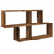 vidaXL Wall Shelf Old Wood 100x18x53 cm Engineered Wood
