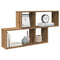 vidaXL Wall Shelf Artisan Oak 100x18x53 cm Engineered Wood