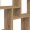 vidaXL Wall Cube Shelf Artisan Oak 78x15x93 cm Engineered Wood