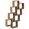 vidaXL Wall Cube Shelf Artisan Oak 90x15x119.5 cm Engineered Wood