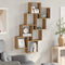 vidaXL Wall Cube Shelf Artisan Oak 90x15x119.5 cm Engineered Wood