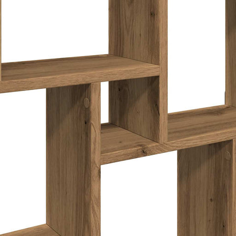 vidaXL Wall Cube Shelf Artisan Oak 90x15x119.5 cm Engineered Wood