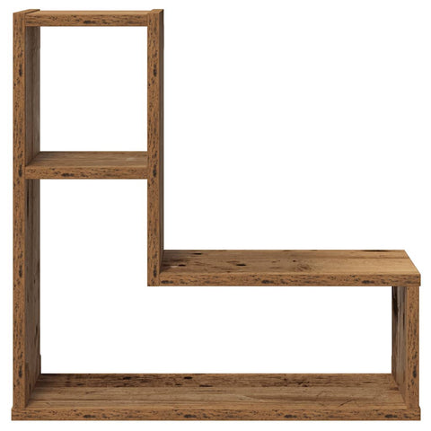 vidaXL Wall Cube Shelves 2 pcs Old Wood 50x15x50 cm Engineered Wood