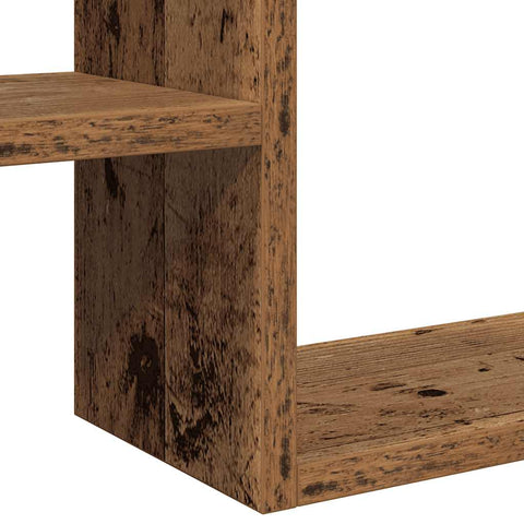 vidaXL Wall Cube Shelves 2 pcs Old Wood 50x15x50 cm Engineered Wood