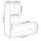 vidaXL Wall Cube Shelves 2 pcs Artisan Oak 50x15x50 cm Engineered Wood