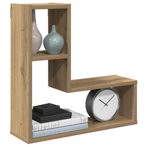 vidaXL Wall Cube Shelves 2 pcs Artisan Oak 50x15x50 cm Engineered Wood
