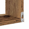 vidaXL Wall Corner Shelf Old Wood 40x40x49.5 cm Engineered Wood