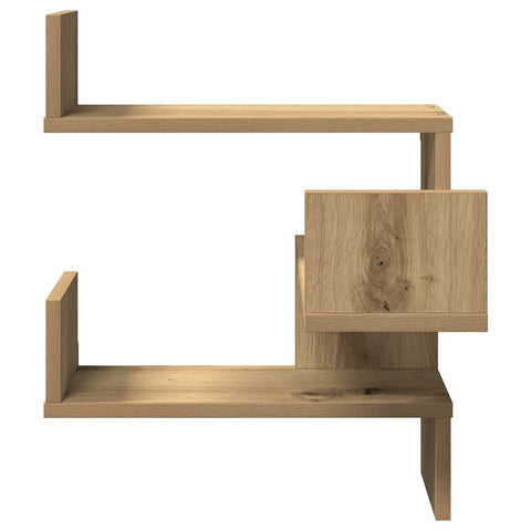 vidaXL Wall Corner Shelf Artisan Oak 40x40x49.5 cm Engineered Wood