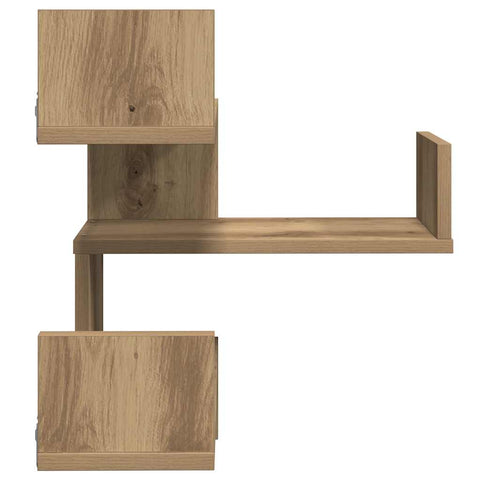 vidaXL Wall Corner Shelf Artisan Oak 40x40x49.5 cm Engineered Wood