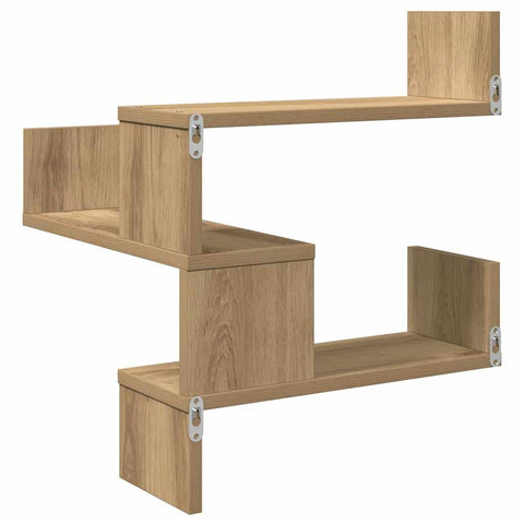 vidaXL Wall Corner Shelf Artisan Oak 40x40x49.5 cm Engineered Wood