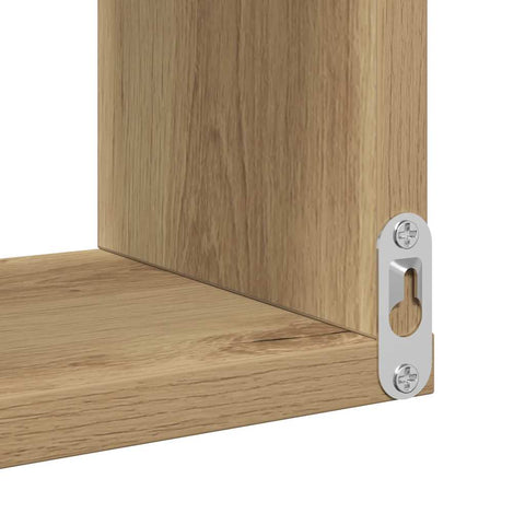 vidaXL Wall Corner Shelf Artisan Oak 40x40x49.5 cm Engineered Wood