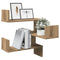 vidaXL Wall Corner Shelf Artisan Oak 40x40x49.5 cm Engineered Wood