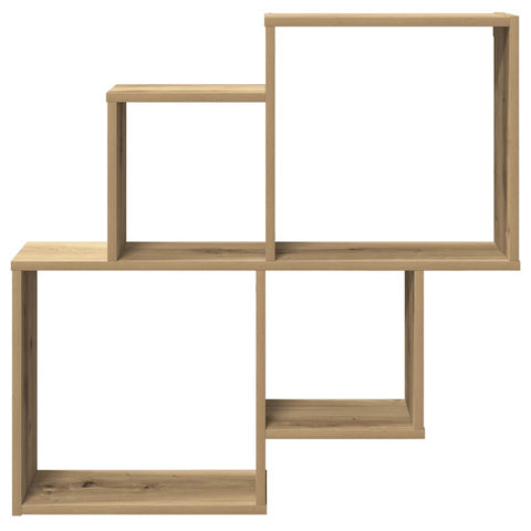vidaXL Wall Shelf Artisan Oak 80x15x78.5 cm Engineered Wood