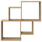 vidaXL Wall Shelf Artisan Oak 80x15x78.5 cm Engineered Wood
