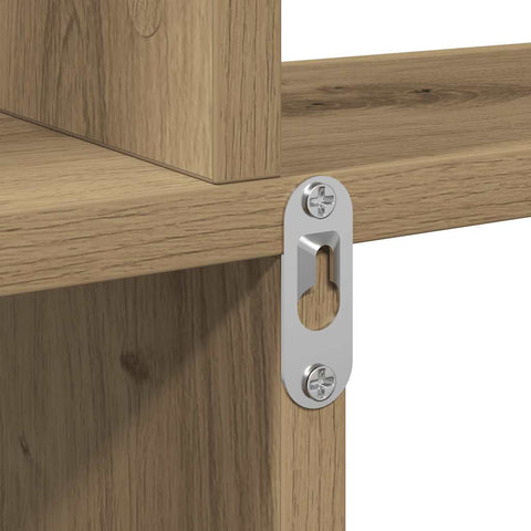 vidaXL Wall Shelf Artisan Oak 80x15x78.5 cm Engineered Wood