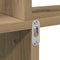 vidaXL Wall Shelf Artisan Oak 80x15x78.5 cm Engineered Wood