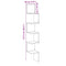 vidaXL Wall Corner Shelf Old Wood 20x20x127.5 cm Engineered Wood