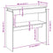 vidaXL Console Table Old Wood 80x30x80 cm Engineered Wood