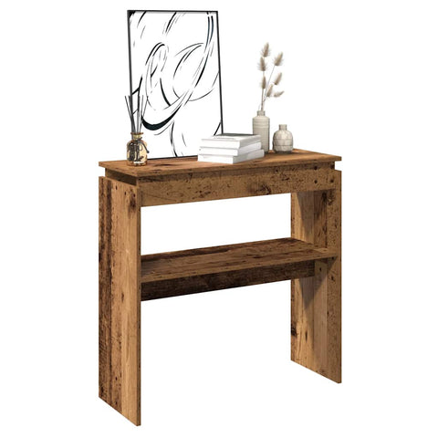 vidaXL Console Table Old Wood 80x30x102 cm Engineered Wood