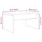 vidaXL Coffee Table Artisan Oak 68x50x38 cm Engineered Wood