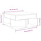 vidaXL Coffee Table Old Wood 55x55x30 cm Engineered Wood