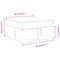 vidaXL Coffee Table Artisan Oak 55x55x30 cm Engineered Wood