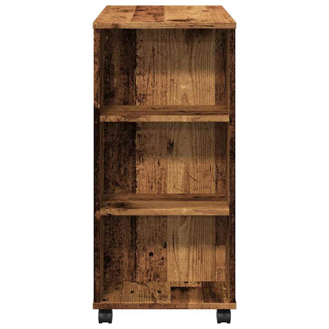 vidaXL Rolling Cabinet Old Wood 60x35x75 cm Engineered Wood