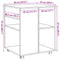 vidaXL Rolling Cabinet Old Wood 60x53x72 cm Engineered Wood