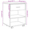 vidaXL Rolling Cabinet Old Wood 46x36x59 cm Engineered Wood