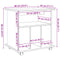 vidaXL Rolling Cabinet Old Wood 60x45x60 cm Engineered Wood