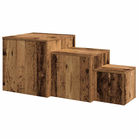 vidaXL Side Tables 3 pcs Artisan Oak Engineered Wood