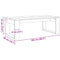 vidaXL Coffee Table Old Wood 102x50x35 cm Engineered Wood