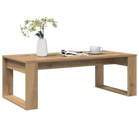 vidaXL Coffee Table Artisan Oak 102x50x35 cm Engineered Wood