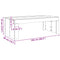 vidaXL Coffee Table Old Wood 102x50x35 cm Engineered Wood