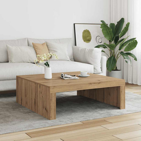 vidaXL Coffee Table Artisan Oak 100x100x35 cm Engineered Wood
