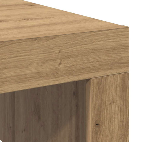 vidaXL Coffee Table Artisan Oak 100x100x35 cm Engineered Wood